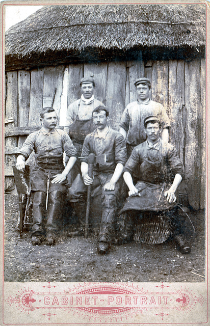 Thatching team, Norfolk c1890