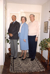 Dad, brother Dick and Sister Doris