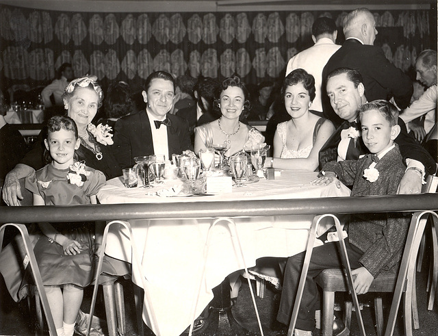Celebrating my grandmother's birthday. Boulevard Room, Conrad Hilton Hotel, Chicago - 1956
