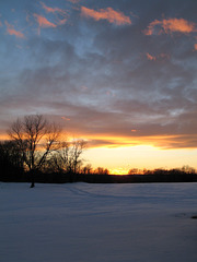 Snow/Sunset