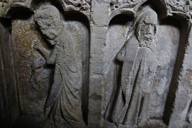 st. stephen's church, bristol, c18,superb weepers on tomb chest of edmund blanket +1371 and wife
