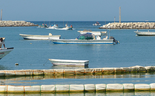 Fischerhafen in Ghalilah