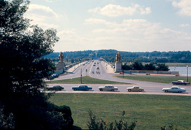 View of the Arlington Memorial Bridge, Washington, DC, Fall of 1973