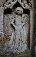 st. stephen's church, bristol,superb weepers on tomb chest of edmund blanket +1371 and wife