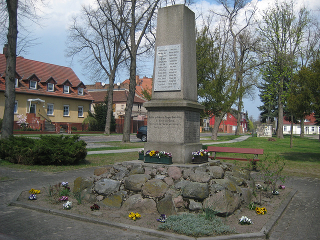 Denkmal Weltkriege in Ragow