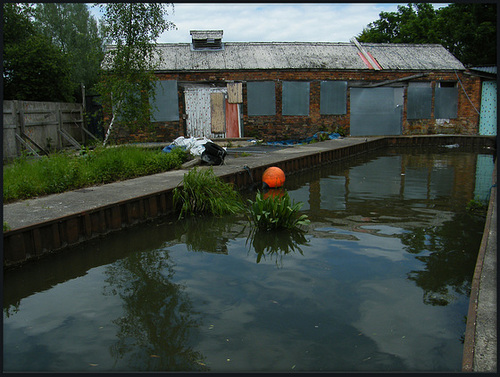 derelict canalside forge at Jericho