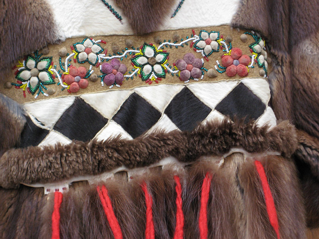 Beadwork is traditional to her clan