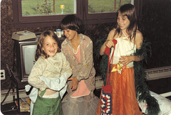 1981 - At home playing dress-up in some of Grammie's old dresses