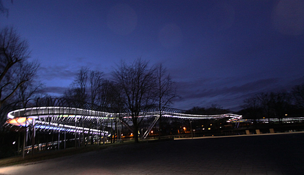 20140118 3315RWw [D-OB] Spiral-Brücke, Kaisergarten, Oberhausen