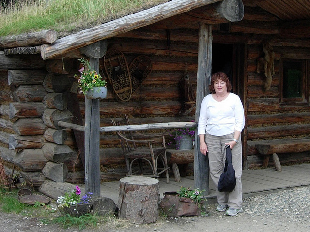 Replica of a trapper's wife