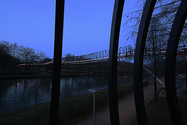 20140118 3305RWw [D-OB] Spiral-Brücke, Kaisergarten, Oberhausen