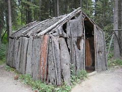 Bark-walled shelter