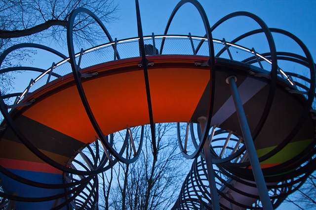 20140118 3301RWw [D-OB] Spiral-Brücke, Kaisergarten, Oberhausen