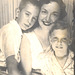 Post-nuclear photo booth family. 1956