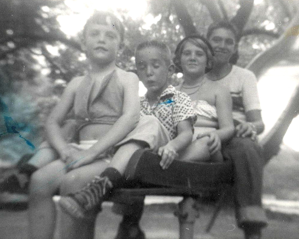 Birth of the cool. With our cousins at Audubon Park, New Orleans, 1956