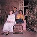 Karen, mom, me, and Karen's Christmas bird, Moonglow. Christmas Day, 1958