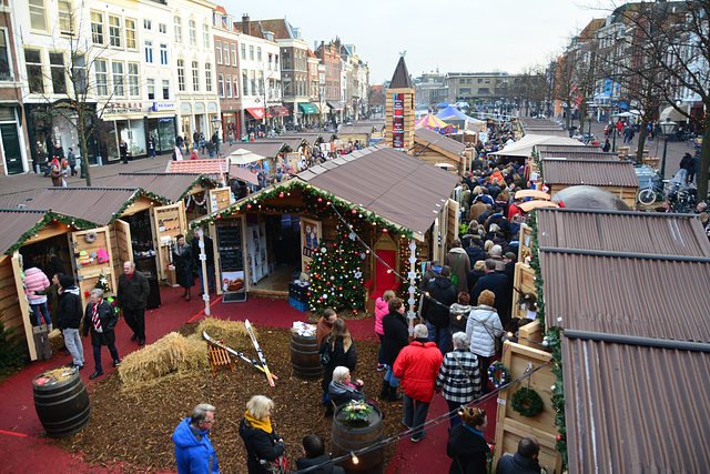 Christmas market in Leiden