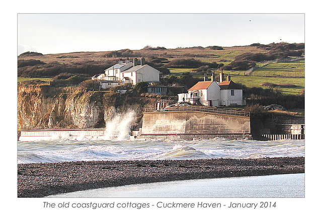 Old coastguard cottages - Cuckmere Haven - 21.1.2014