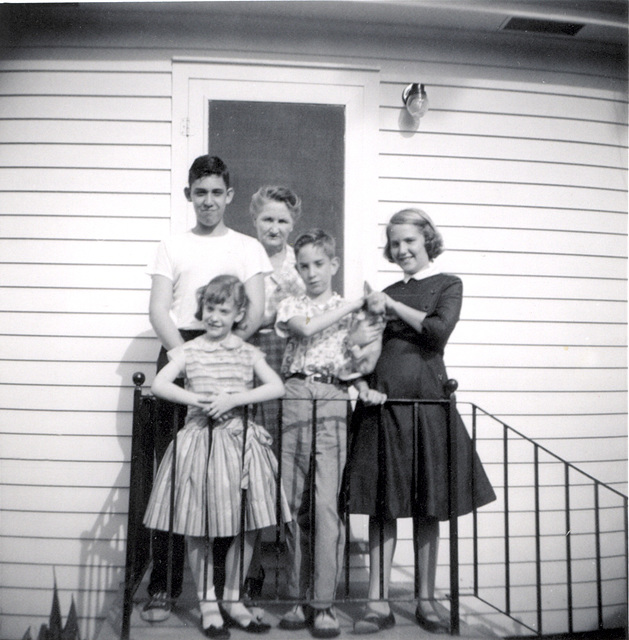 Karen, Rick, Donna, Guy and Grands. Metairie, 1956 or '57