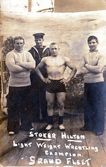 Stoker Hilton, Light Weight Wrestling Champion, Grand Fleet