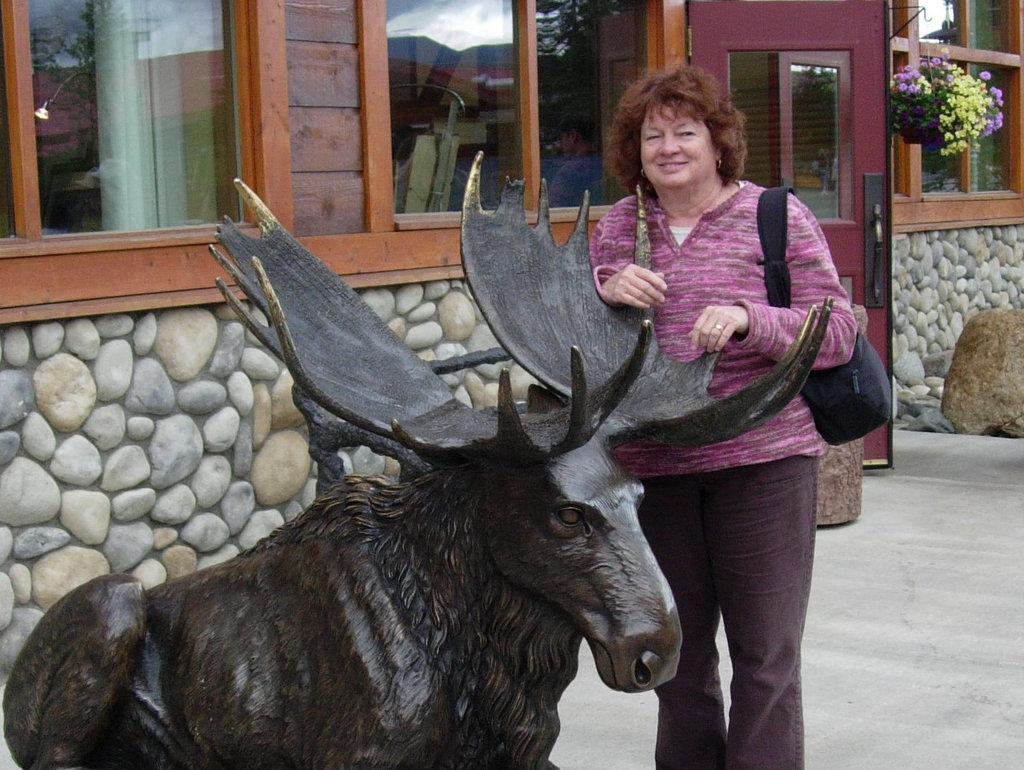 Arrived at last at the Denali Princess Hotel, Mary finds herself on the horns of a dead llama. No, it's a moose.