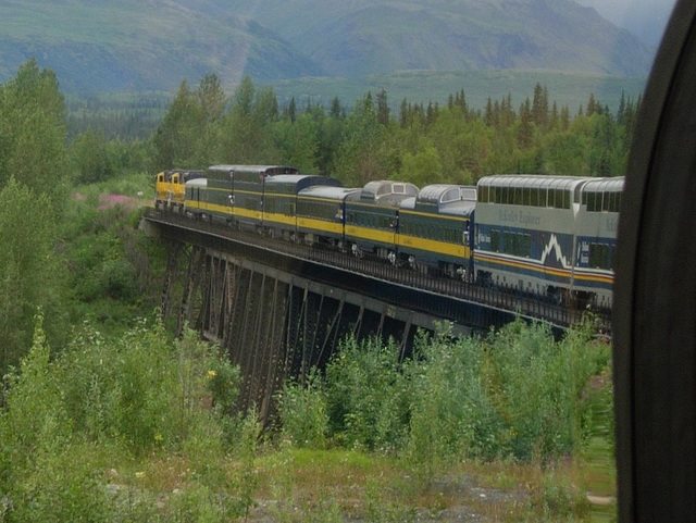 Crossing the trestle