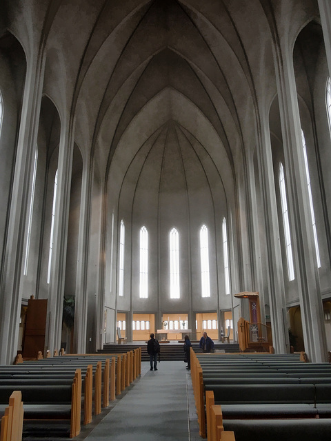 inside  Hallgrímskirkja