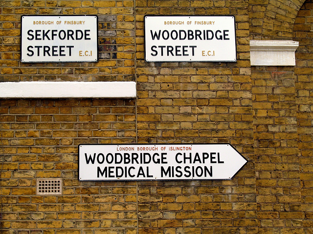 Sekforde & Woodbridge Streets EC1