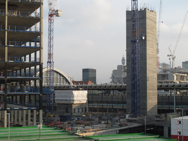 Looking out over King's Cross 1