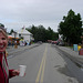 Dodging traffic on Talkeetna's main street.