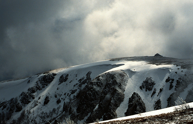 Le Hohneck (1363 m) vu des Trois Fours