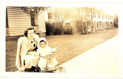 Cousin Joanne with Aunt Doris in Milwaukee, 1948