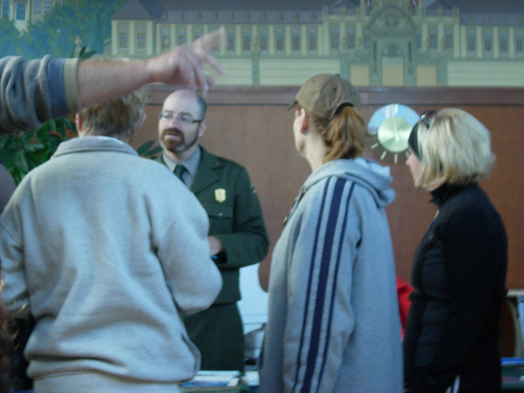 One of the National Park Service rangers who came aboard.
