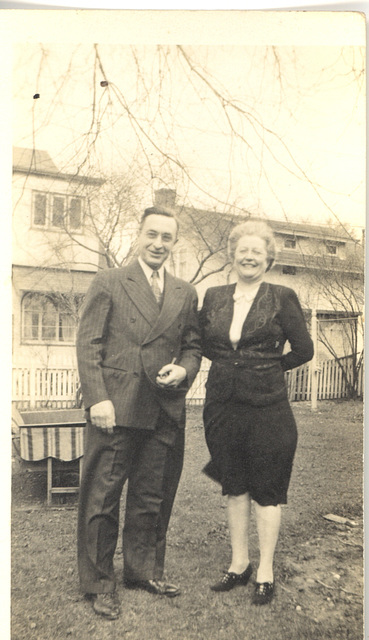 Grandpa and Grandma Grossenbach about 1943, Milwaukee