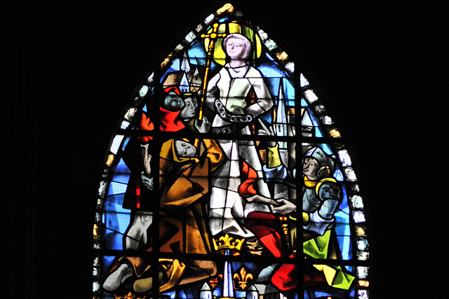 Jeanne d'Arc sur le bûcher - Cathédrale de Rouen