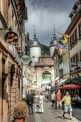 Heidelberg, Steingasse und Brückentor (000°)