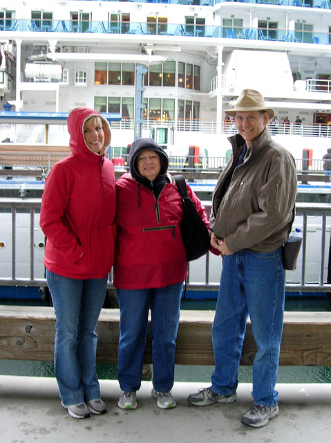 Off to see Juneau, the girls feel no fear as they are accompanied by Indiana T.  (Queue theme music)