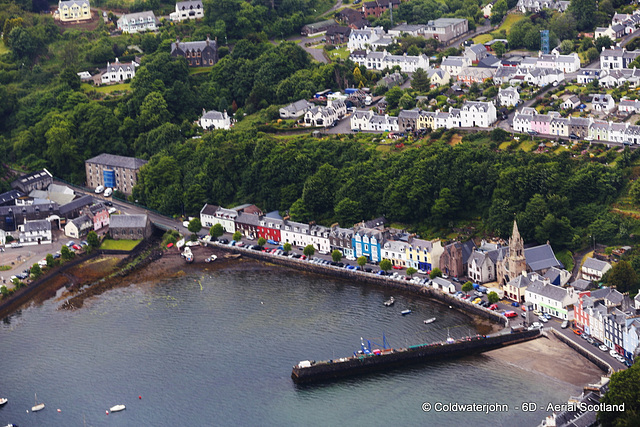 Aerial - Tobermory, Isle of Mull - setting for the children's UK TV series, Ballamory!