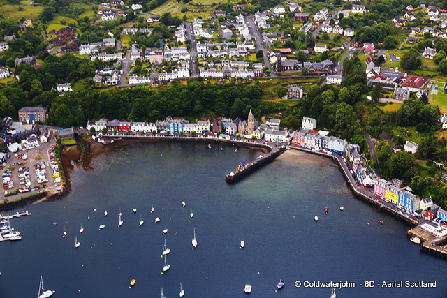 Aerial - Tobermory, Isle of Mull - setting for the children's UK TV series, Ballamory!