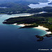 Aerial - the coast west of Loch Morar, east of Island of Eigg