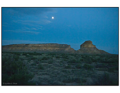 Fajada Butte and Mesa at Night