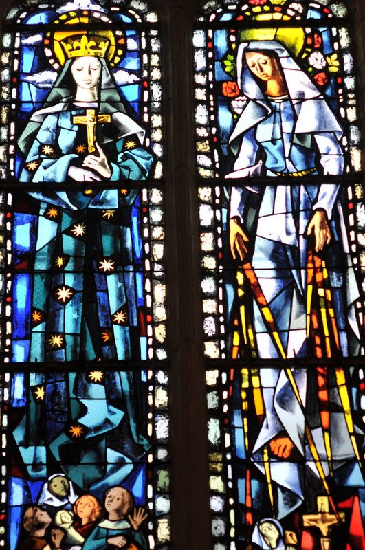 Détail des vitraux de Max Ingrand - Eglise St-Florentin à Amboise