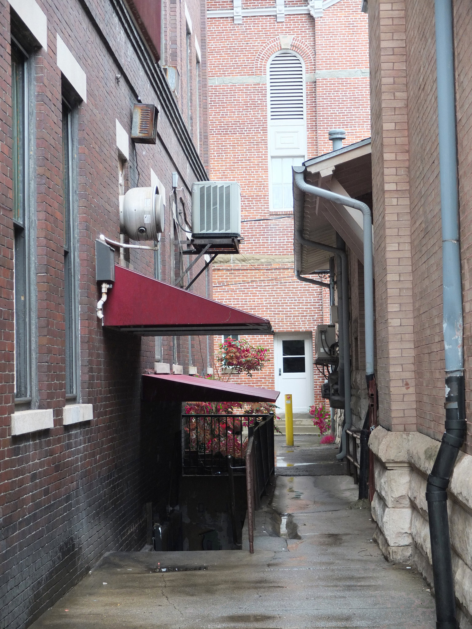 An alley in the rain