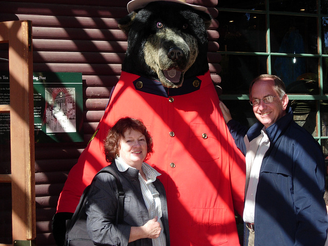 Mary and Rick meet their first mountie.  Nice guy but bad salmon breath