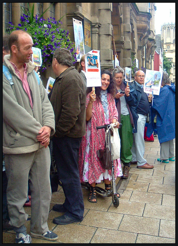 Oxford Town Hall protest