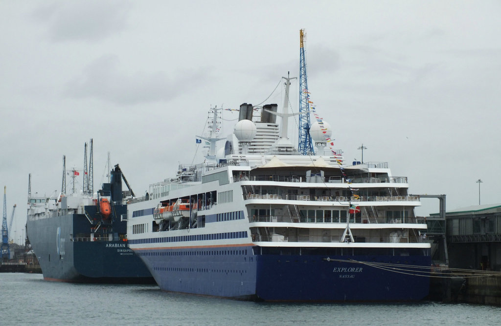 MV Explorer at Southampton (1) - 16 June 2013