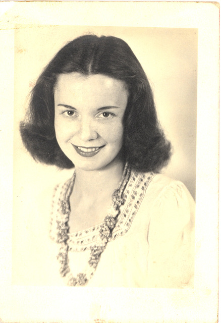 Mom, about 1944. New Orleans