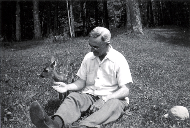 Grandpa and Bambi, about 1961