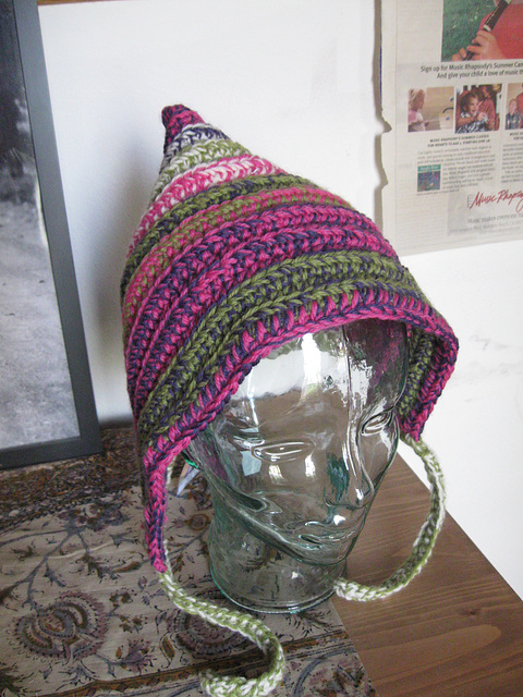 Crocheted Pointy Elf Hat