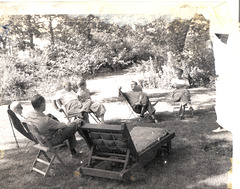 Great Uncle Pete, Uncle Dick, Great Uncle Nick, Aunt Esther, John Kaestner and Great Uncle Harry Kaestner, 1961